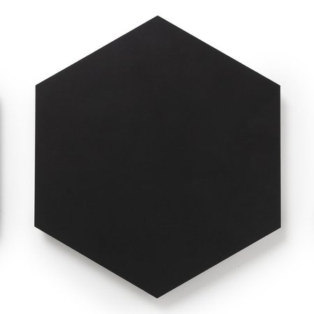LUCIDA SURFACES LUCIDA SURFACES, MosaiCore Pure Black Hexagon 8.8 in. x10.375 in. 3mm 28MIL Glue Down Luxury Vinyl Tiles , 25PK SC-4113